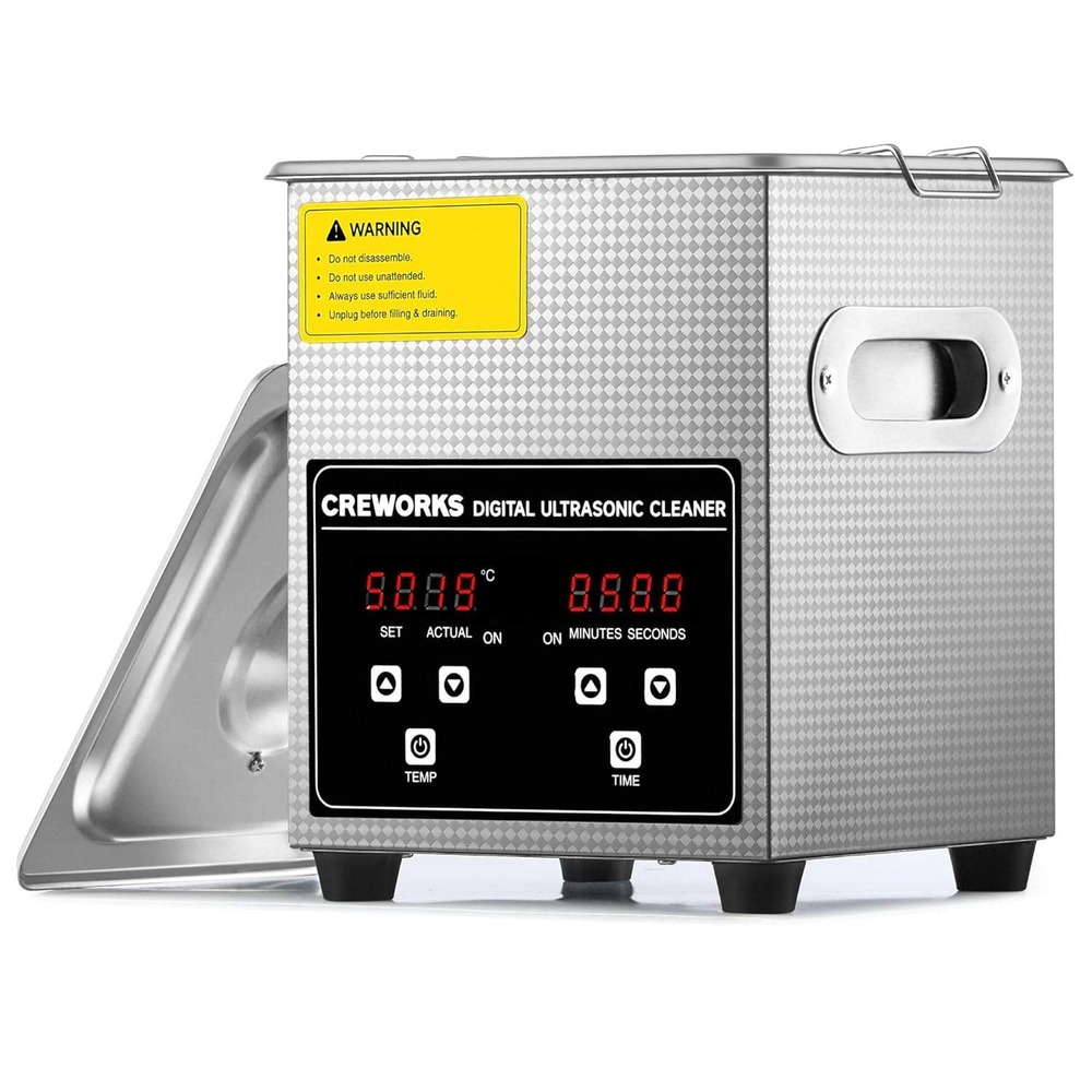 Creworks 2L Digital Ultrasonic Cleaner 60W 40kHz Stainless Steel Jewelry Watch